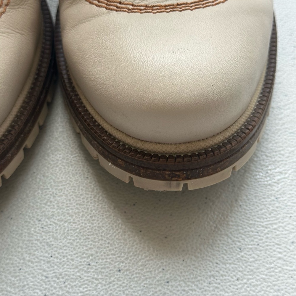 Pikolinos Aspe W9Z-8634C1 lace-up ankle boots in cream/brown leather women’s - Picture 10 of 13